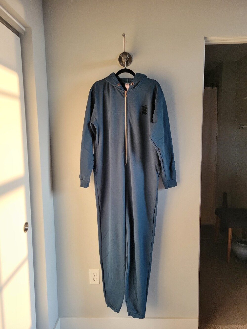 Savage X Fenty Forever Savage Showgirl Teal Green Hooded Onesie Size Large 12-14